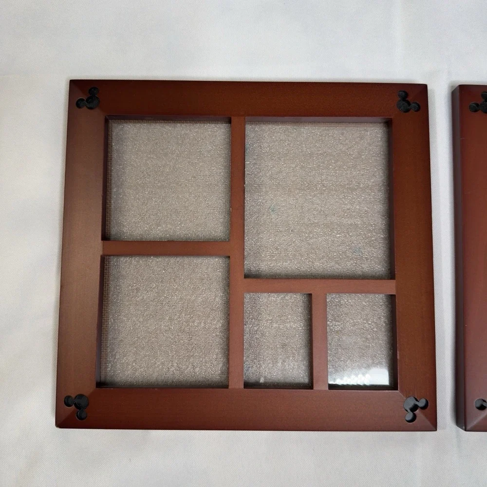 Disney Parks Mickey Mouse Multi Photo Collage Picture Frame Thailand Wood